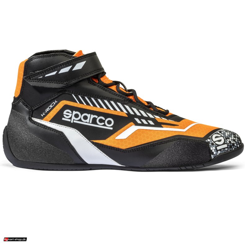 Sparco K-Rock sko, sort/orange str.  32 - 48