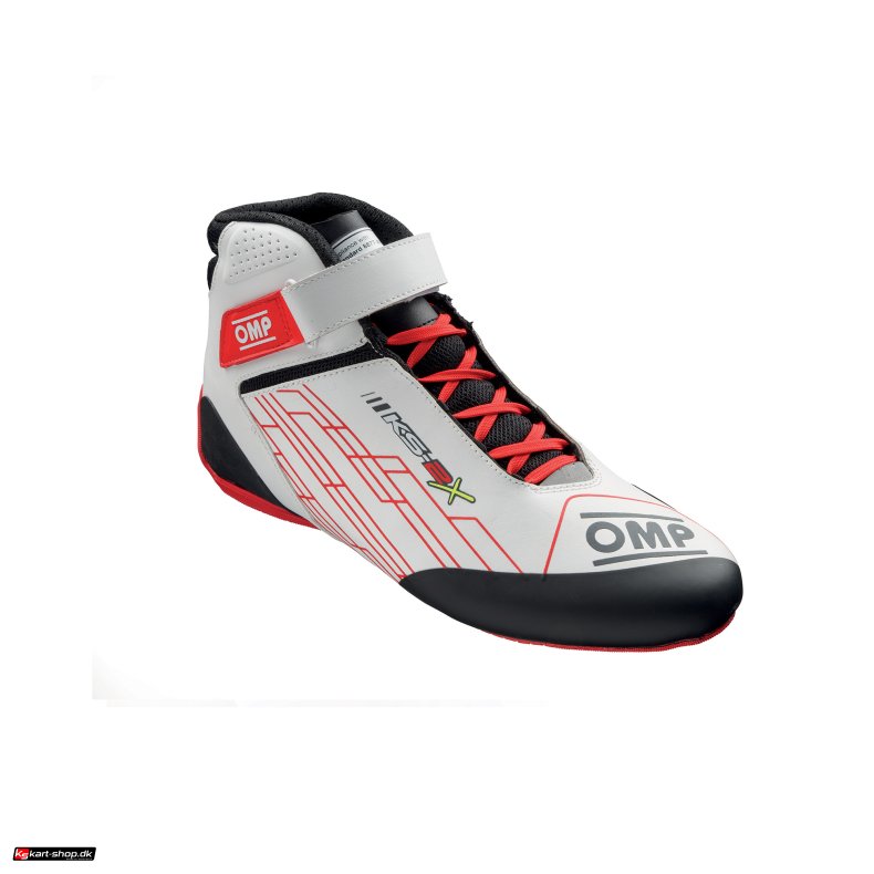 OMP KS-2X sko, FIA 8877-2022, hvid/r�d, str. 34 - 47