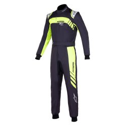 Alpinestars KMX 9 v3 S graph 3 brne karting kredragt, sort/gul fluo str. 120 - 150,