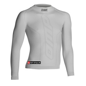 OMP KS langrmet T-shirt, hvid, str. 8 - 12 r