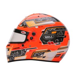 Bell RS7-K hjelm, Stamina anthracite/orange str. S - XL.