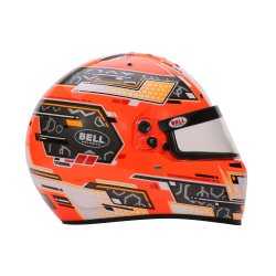 Bell RS7-K hjelm, Stamina anthracite/orange str. S - XL.
