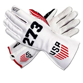 Minus 273 USA WHITE, karting handsker, hvid, Str. 2XS - XL