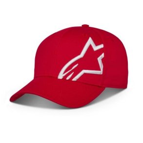 Alpinestars Corp Snap 2 hat, rd/hvid, str. One Size