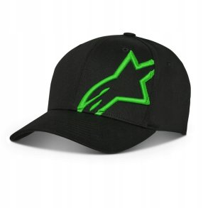 Alpinestars Corp Snap 2 hat, sort/grn, str. One Size