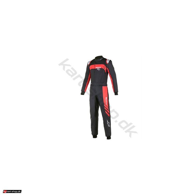 Alpinestars KMX 9 v3 graph karting kredragt, sort/rd str. 40-60