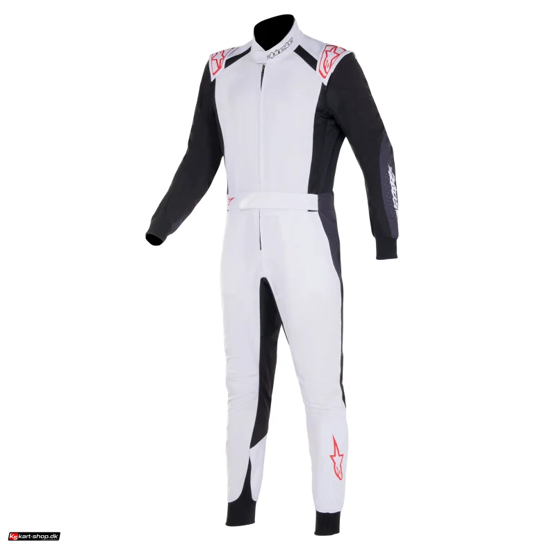 Alpinestars KMX-5 V3 karting kredragt, hvid, sort og rd,  str. 40 - 60