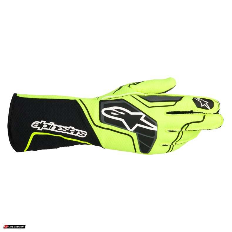 Alpinestars Tech-1 KX v4 handske,  gul fluo/sort, str.  XXS-XXL