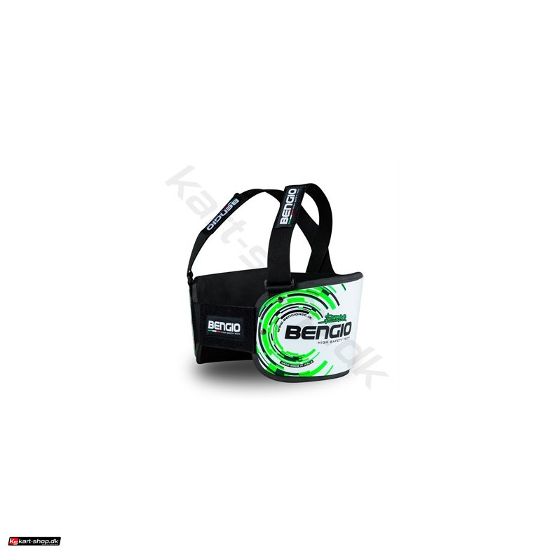 Bengio Bumper Standard, hvid/grn fluo, str. XS - XXL 