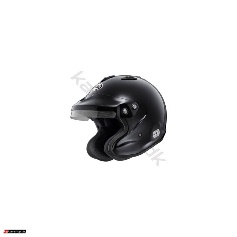 Arai GP-J3 hjelm, Sort, m/ M6-studs