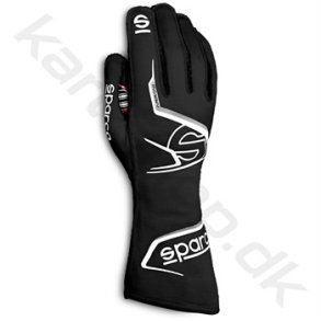 Sparco Arrow handske, sort/hvid, str 8-13