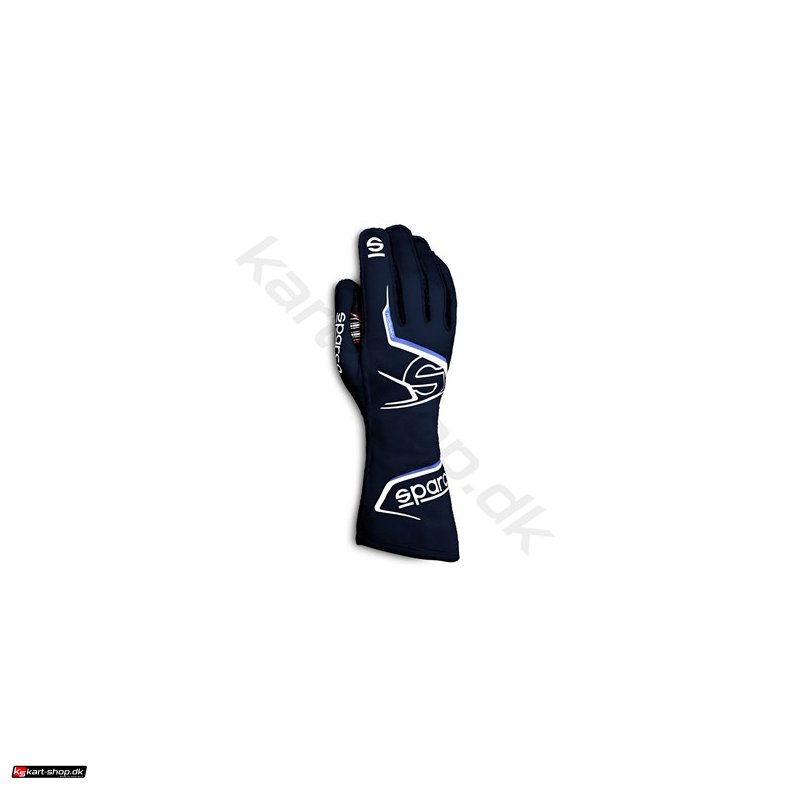 Sparco Arrow handske, bl/hvid, str 8-13