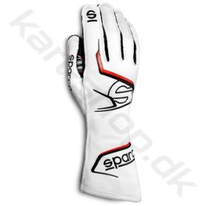 Sparco Arrow handske, hvid/sort, str 8-13