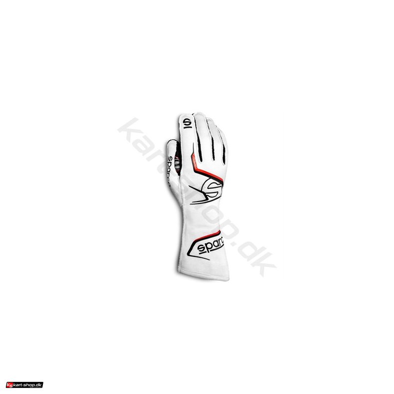 Sparco Arrow handske, hvid/sort, str 8-13