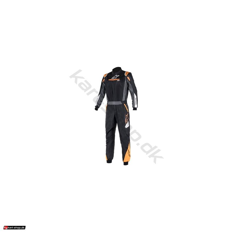 Alpinestars Atom Graphic kredragt, sort/anthracite/orange fluo, str. 44-66