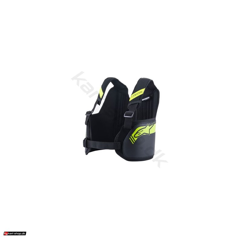 Alpinestars Bionic ribbensbeskytter Youth, sort/gul fluo, One Size