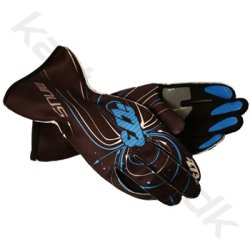 273 Karting handsker, sort/bl, str. 3XS