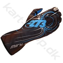 273 Karting handsker, sort/bl, str. 3XS