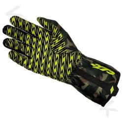 Minus 273 Camo 3 karting handsker, army/sort/gul fluo, str. 3XS - XL