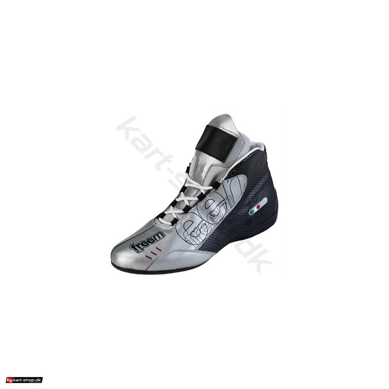 Freem D07K sko, sort/slv, str. 35-47