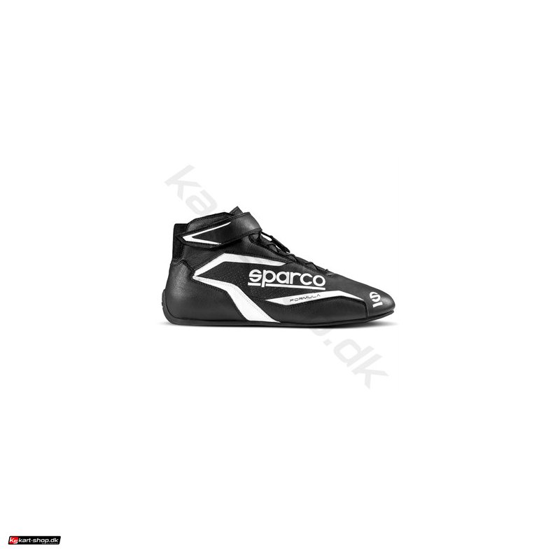 Sparco Formula sko, sort/hvid, str. 37-48