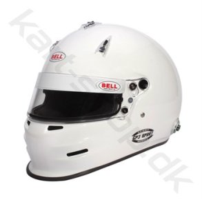 Bell GP3 Sport, hvid, m/HANS clips, str. S - XL