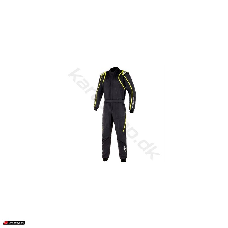 Alpinestars, GP Race v2 kredragt, sort/gul fluo, str. 44-60