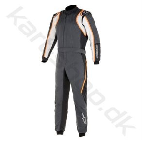Alpinestars, GP Race v2 kredragt, anthracite/hvid/orange, str. 44-60