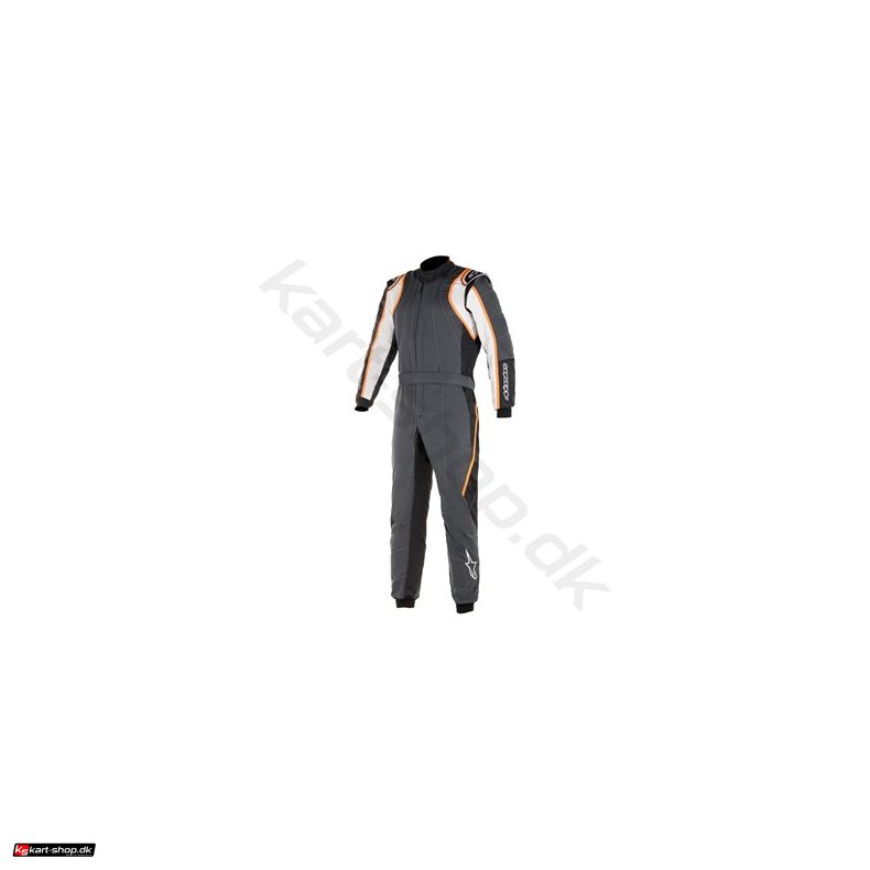 Alpinestars, GP Race v2 kredragt, anthracite/hvid/orange, str. 44-60