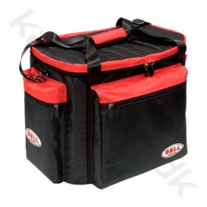 Bell hjelmtaske, sort/rd