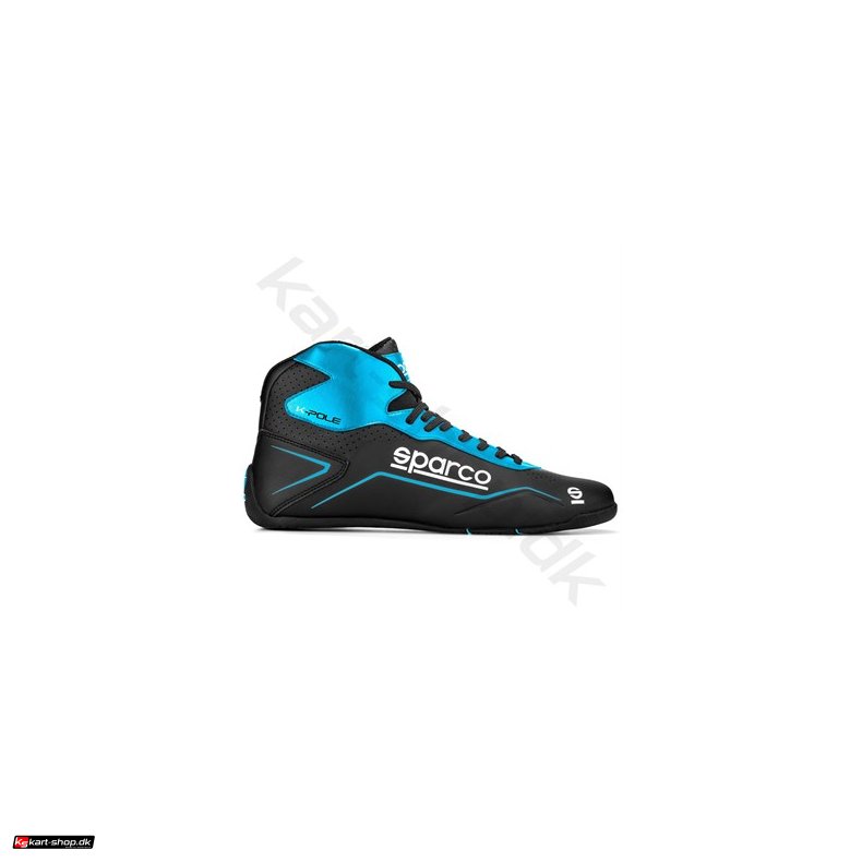 Sparco K-Pole sko, sort/lysebl, str. 26-48