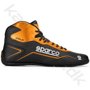 Sparco K-Pole sko, sort/orange fluo, str. 26-48