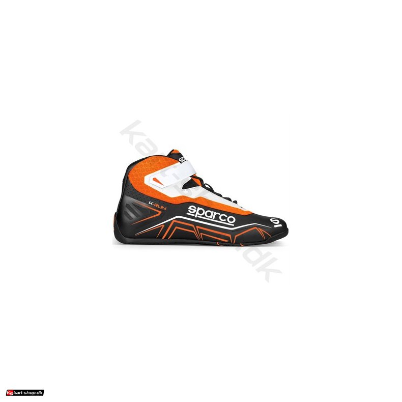 Sparco K-Run sko, sort/orange fluo, str. 26-48
