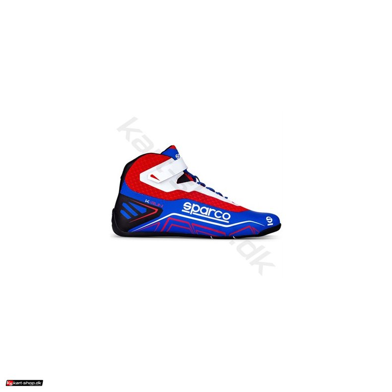 Sparco K-Run sko, lysebl/rd, str. 26-48
