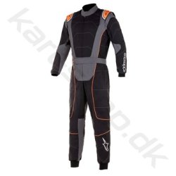 Alpinestars KMX-3 v2 karting kredragt, sort/anthracite/orange fluo, str. 40-60
