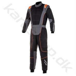 Alpinestars KMX-3 v2 karting kredragt, sort/anthracite/orange fluo, str. 40-60