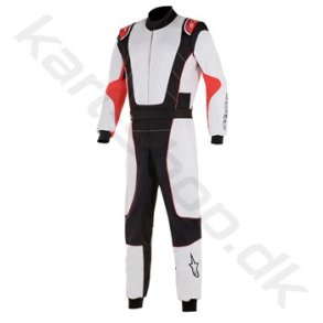 Alpinestars KMX-3 v2 karting kredragt, hvid/sort/rd, str. 40-60