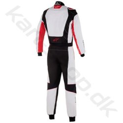 Alpinestars KMX-3 v2 S brne karting kredragt, hvid/sort/rd, str. 120-150 cm