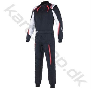 Alpinestars KMX-5 karting kredragt, sort/hvid/rd, str. 40-60