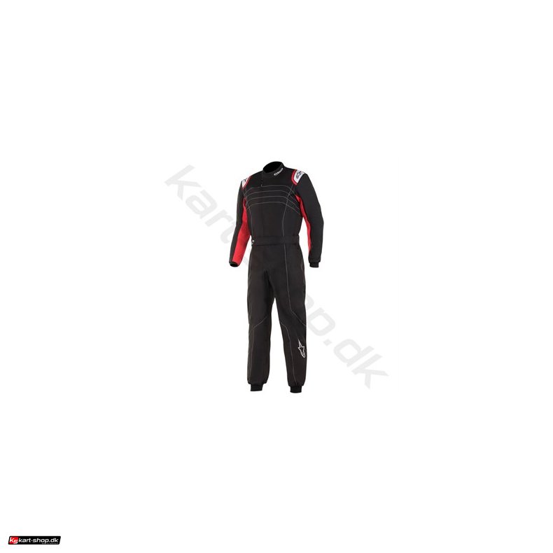Alpinestars KMX 9 v2 karting kredragt, sort/rd/hvid, str. 40-60