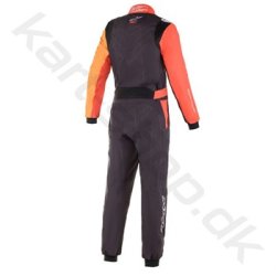 Alpinestars KMX-9 v2 graph karting kredragt, sort/orange/rd, str. 40-60