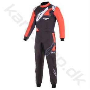 Alpinestars KMX-9 v2 graph karting kredragt, sort/rd/hvid, str. 40-60
