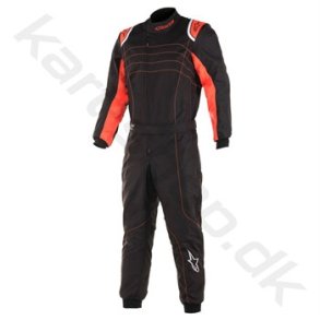 Alpinestars KMX 9 v2 S brne karting kredragt, sort/rd fluo, str. 120-150 cm