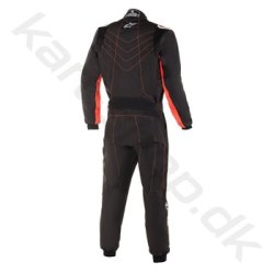 Alpinestars KMX 9 v2 S brne karting kredragt, sort/rd fluo, str. 120-150 cm