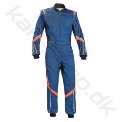 Sparco Robur KS-5 karting kredragt, bl/orange fluo/hvid, Str. S