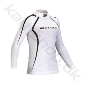 OMP KS langrmet T-shirt, hvid, str. XS/S - M/L - XL/XXL