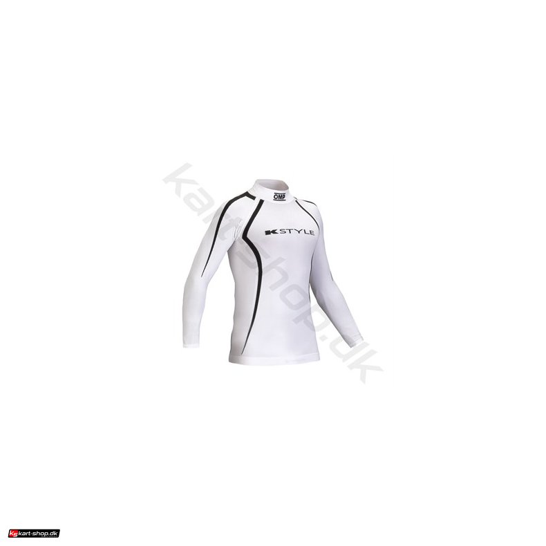 OMP KS langrmet T-shirt, hvid, str. XS/S - M/L - XL/XXL