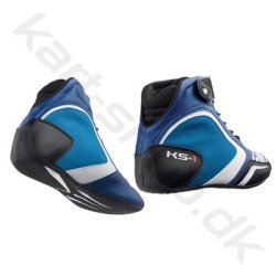 OMP KS-1 sko, navy bl/hvid/cyan, str. 32-41