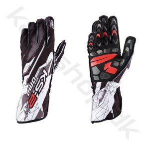 OMP KS-2 ART handske, sort/hvid, str. 5XS-XL