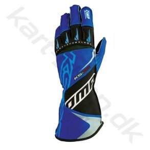 OMP KS-2R handske, navy bl/cyan, str. 5XS-XL